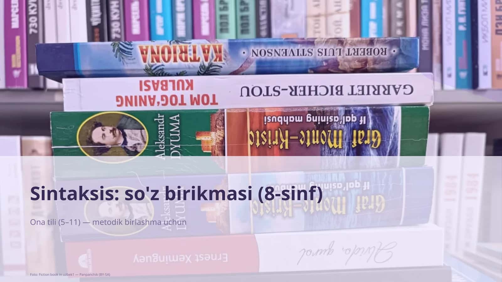 Sintaksis: so'z birikmasi (8-sinf) 1