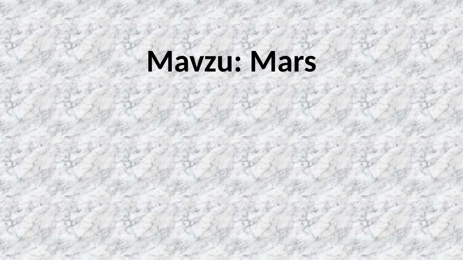 Mars 1