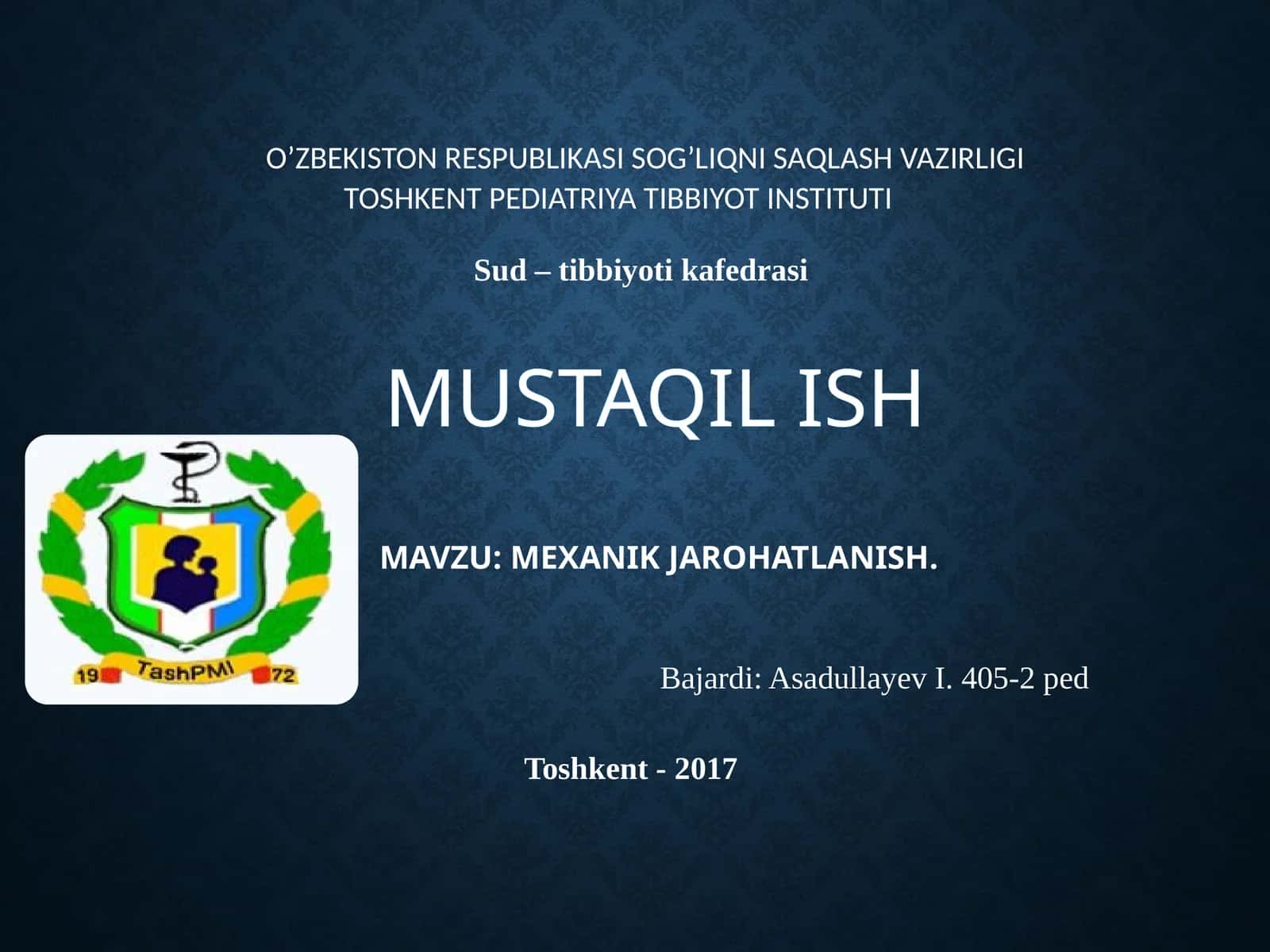 MEXANIKJAROHATLANISH 1