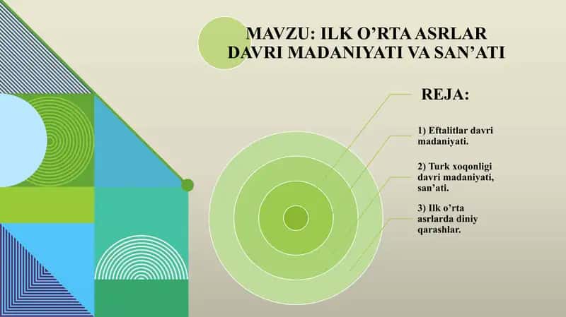 ILK O’RTA ASRLAR DAVRI MADANIYATI VA SAN’ATI 1