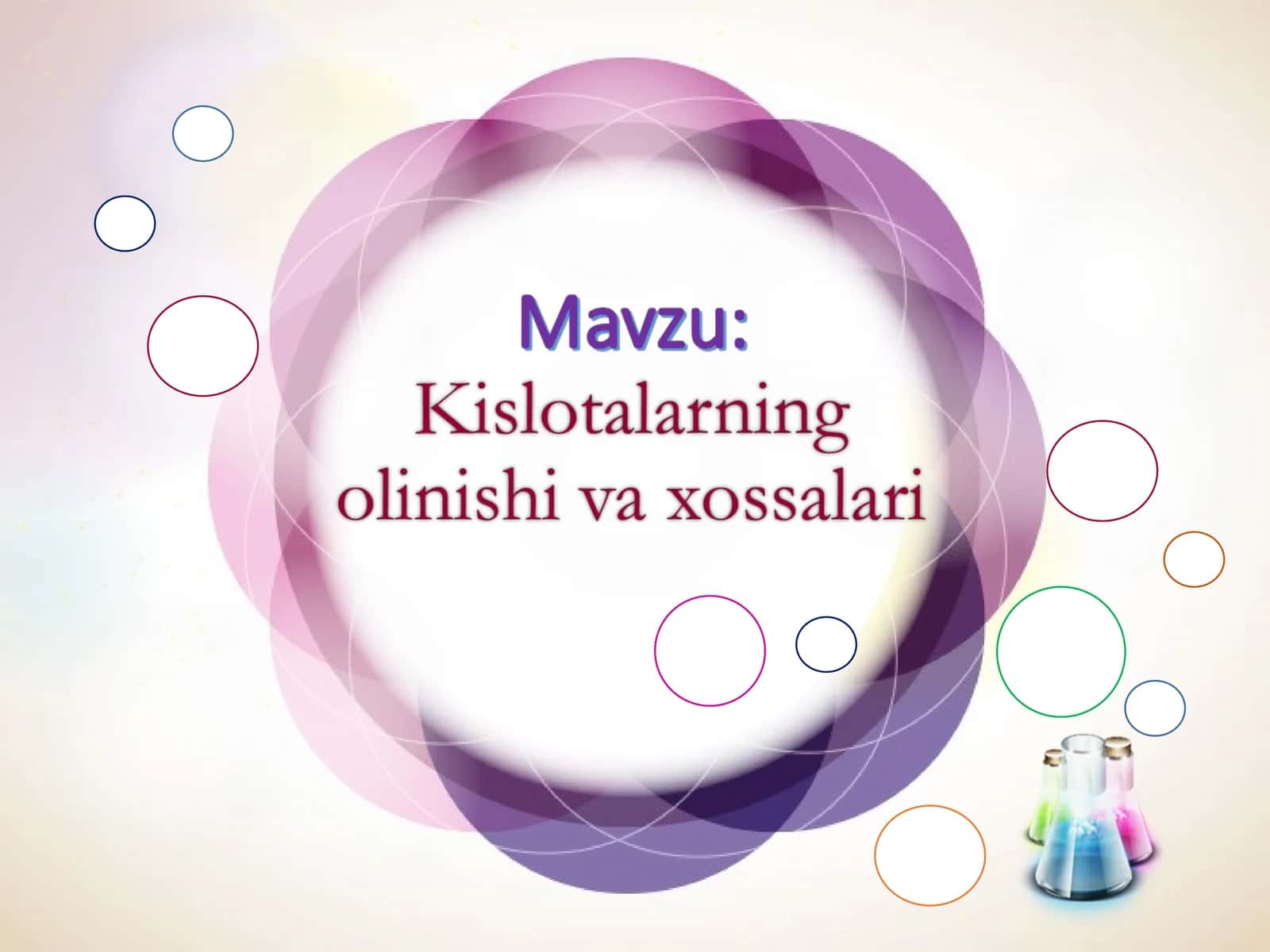 Kislotalarning olinishi xossalari 1