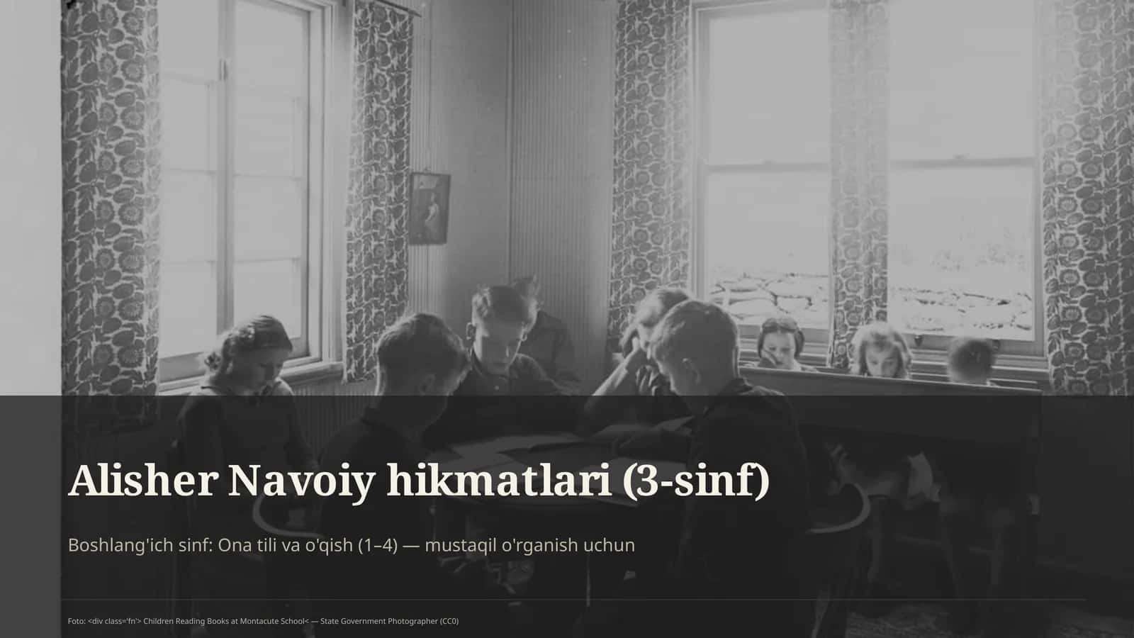 Alisher Navoiy hikmatlari (3-sinf) 1