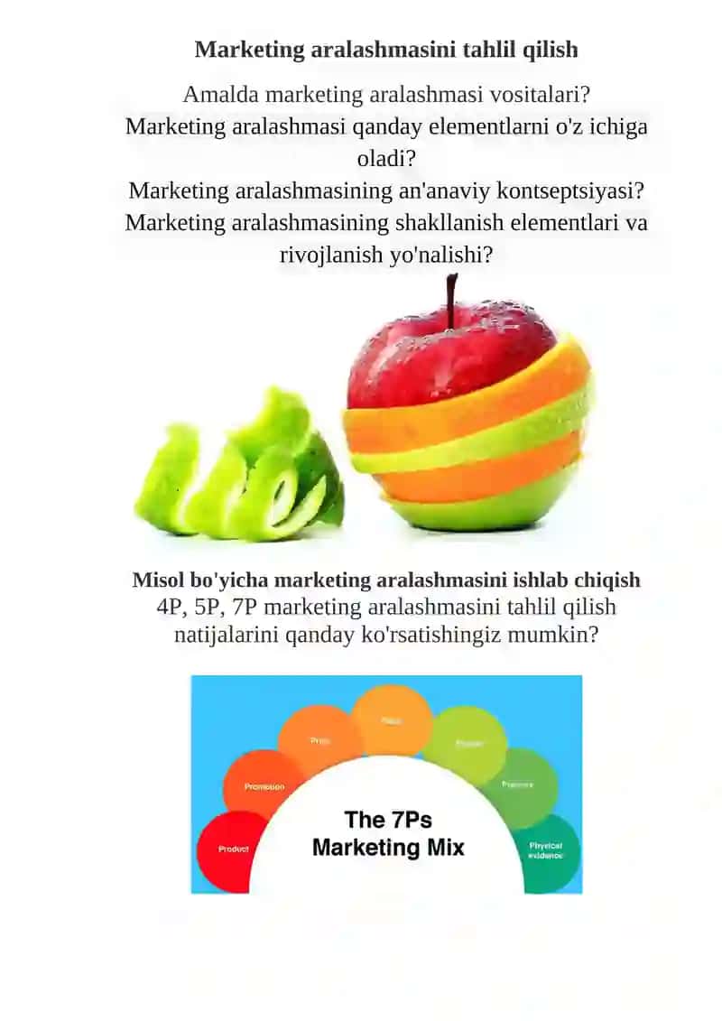 Marketing aralashmasi 1