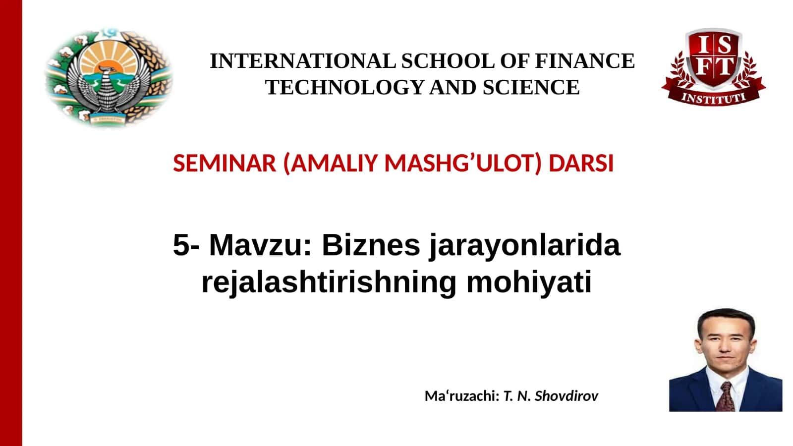 Biznes jarayonlarida rejalashtirishning mohiyati 1