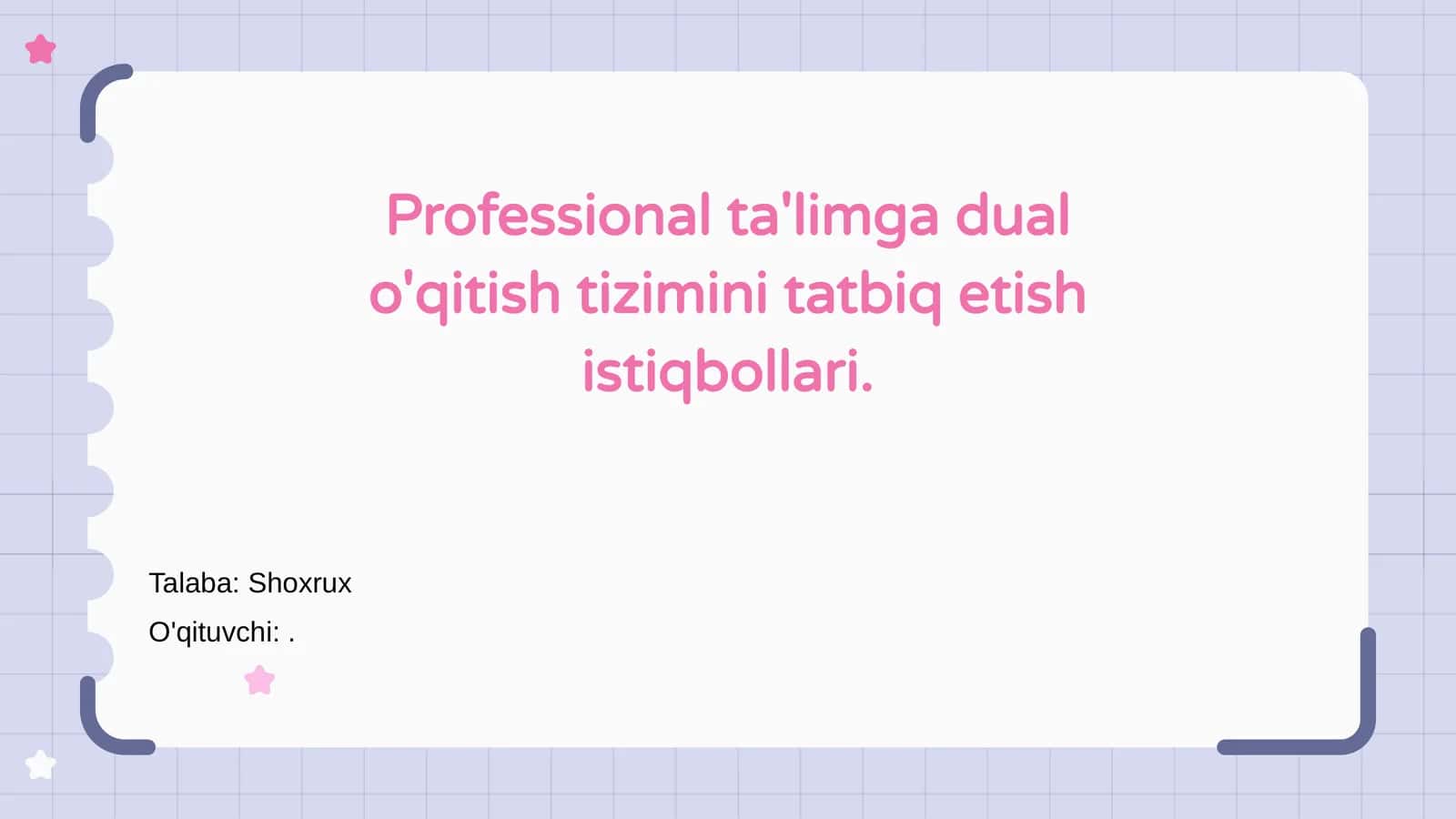 Professional ta'limga dual o'qitish tizimini tatbiq etish istiqbollari 1