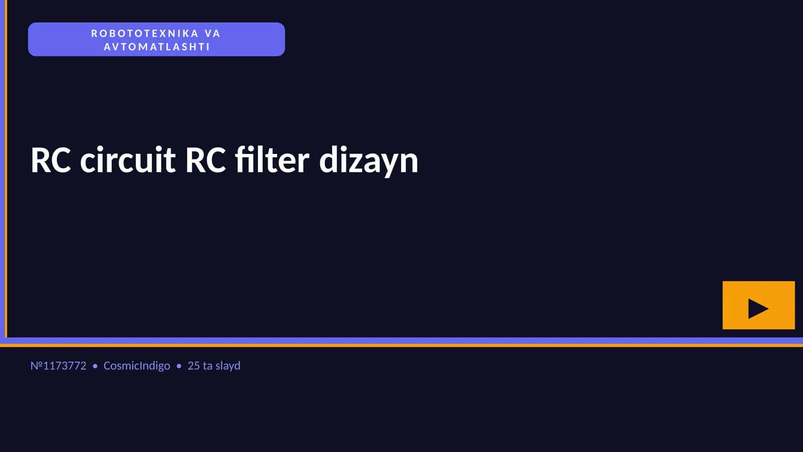 RC circuit RC filter dizayn 1