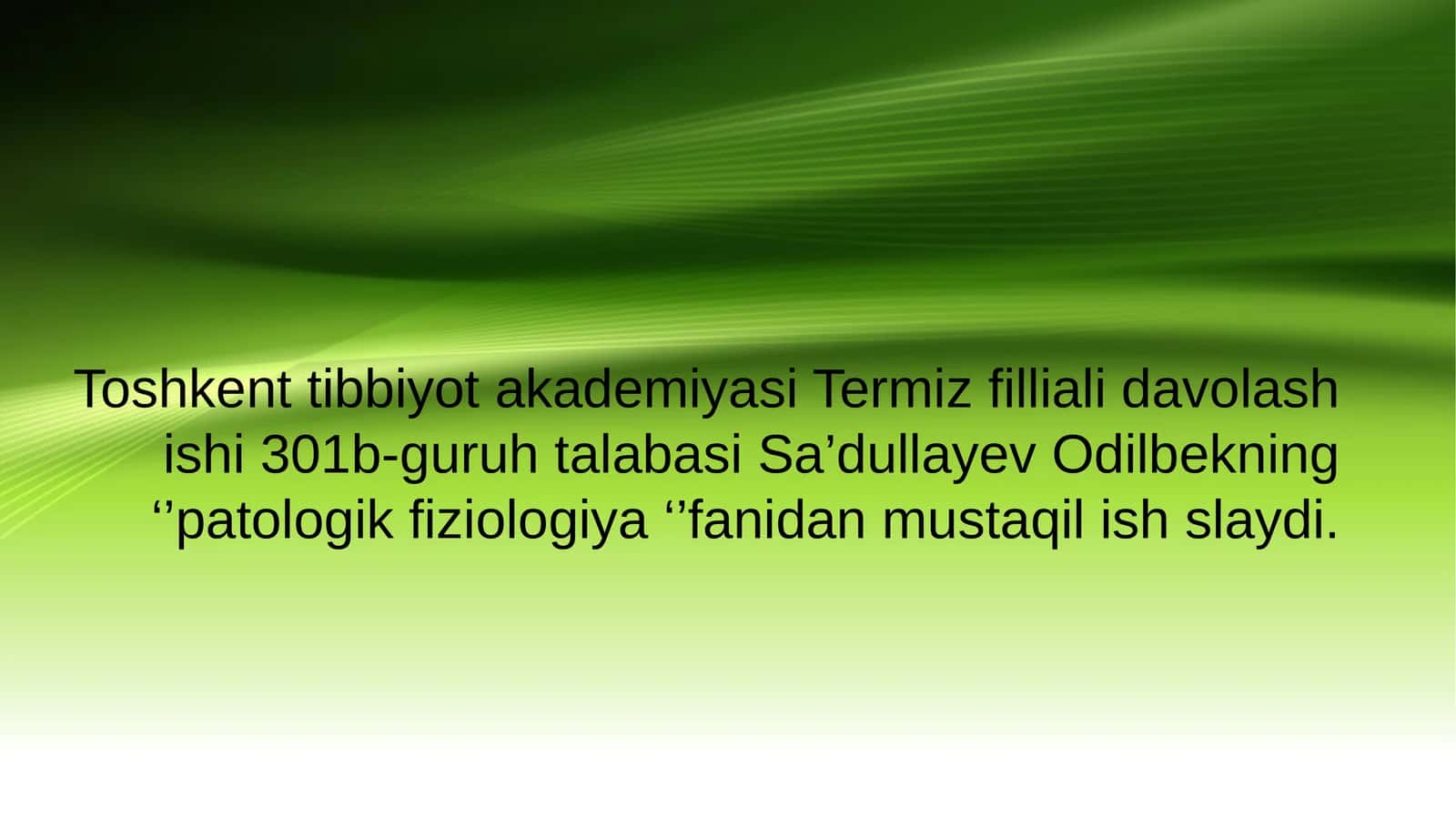Gepatobiliar tizim patofiziologiyasi 1