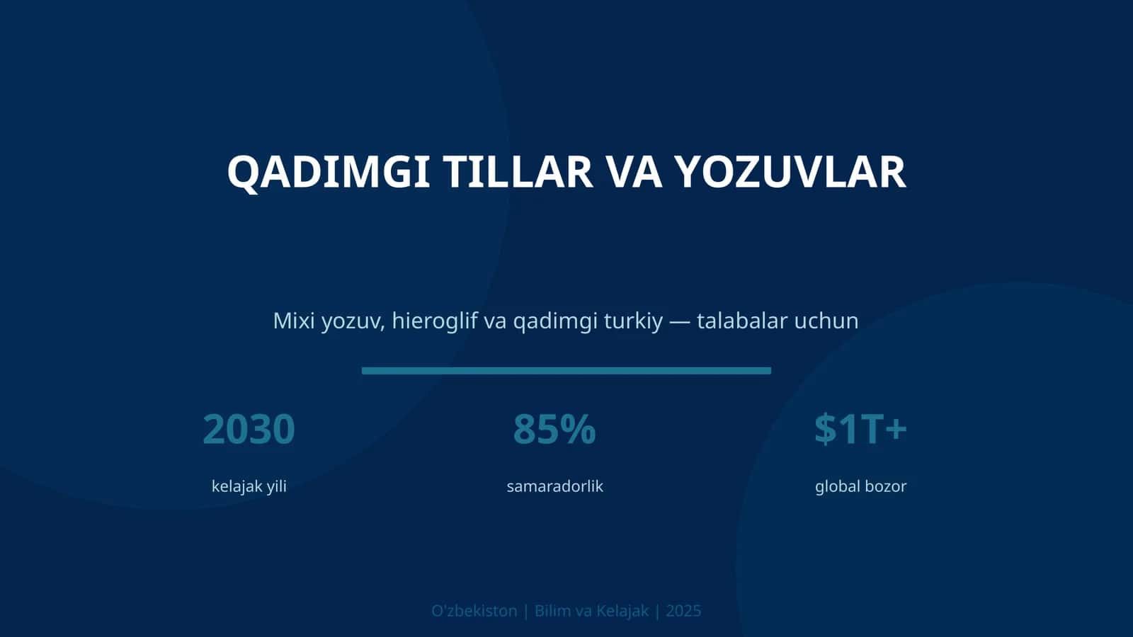 Qadimgi tillar va yozuvlar 1