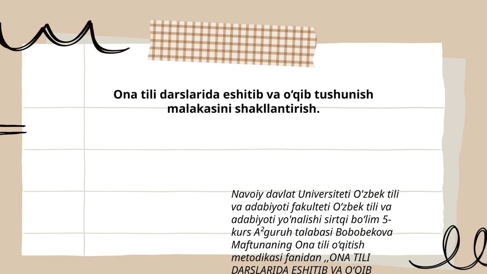 ONA TILI DARSLARIDA ESHITIB VA O‘QIB TUSHUNISH MALAKASINI SHAKLLANTIRISH 1