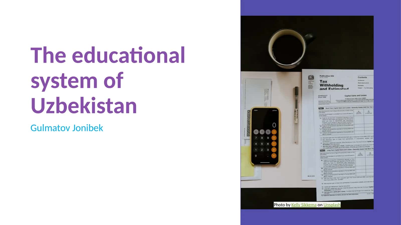 The educational system of Uzbekistan 1