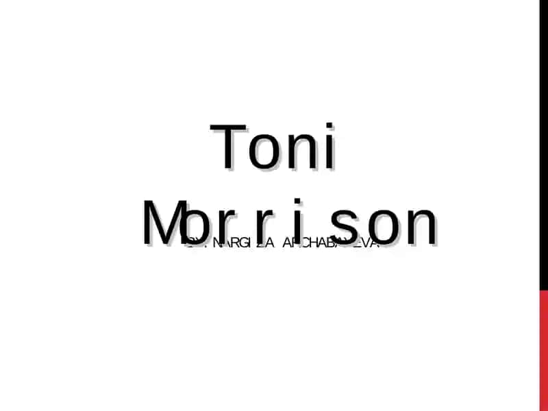 Toni Morrison 1