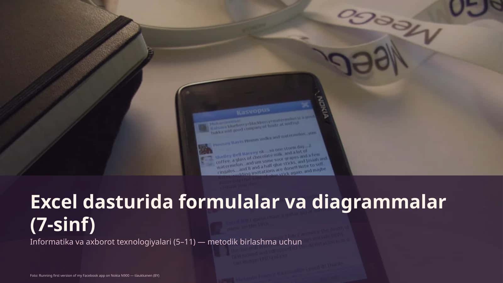 Excel dasturida formulalar va diagrammalar (7-sinf) 1