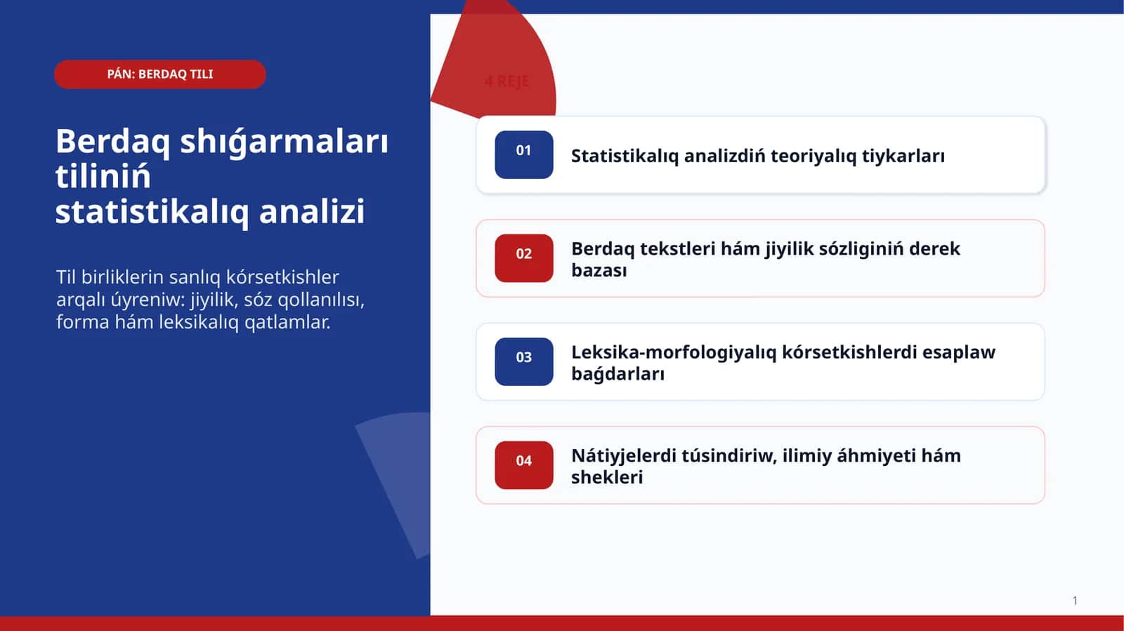 BERDAQ TILI 1