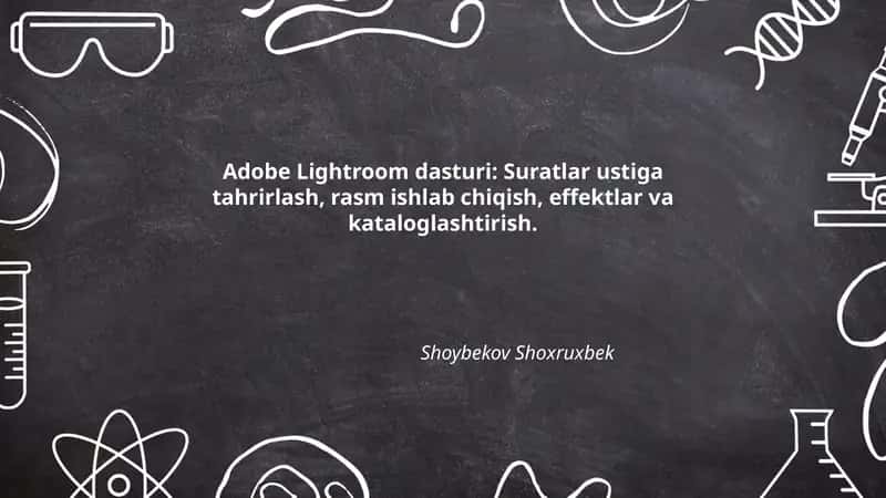 Adobe Lightroom dasturi 1
