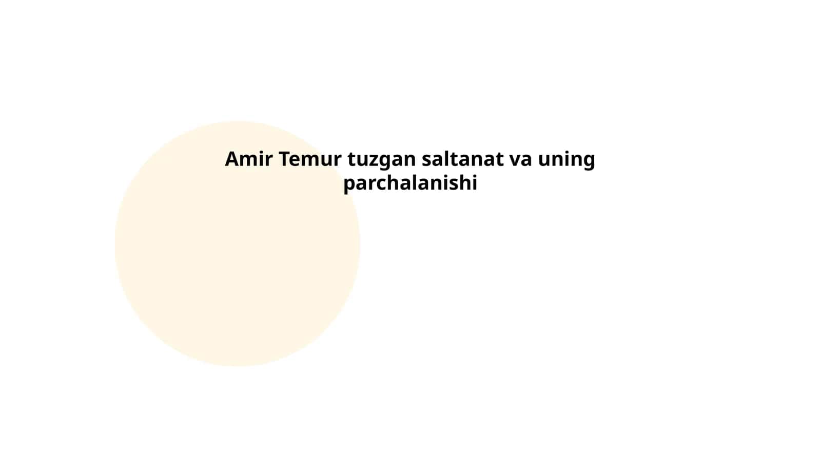 Timurid Empire Establishment 1