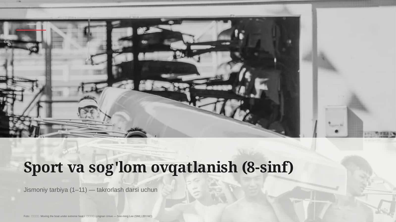 Sport va sog'lom ovqatlanish (8-sinf) 1