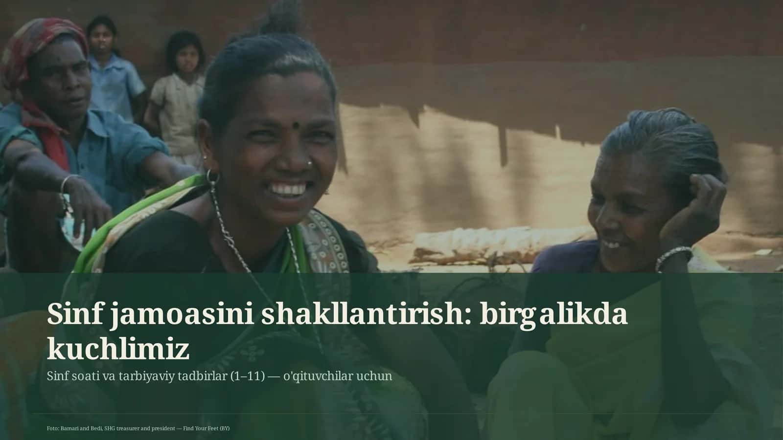 Sinf jamoasini shakllantirish: birgalikda kuchlimiz 1
