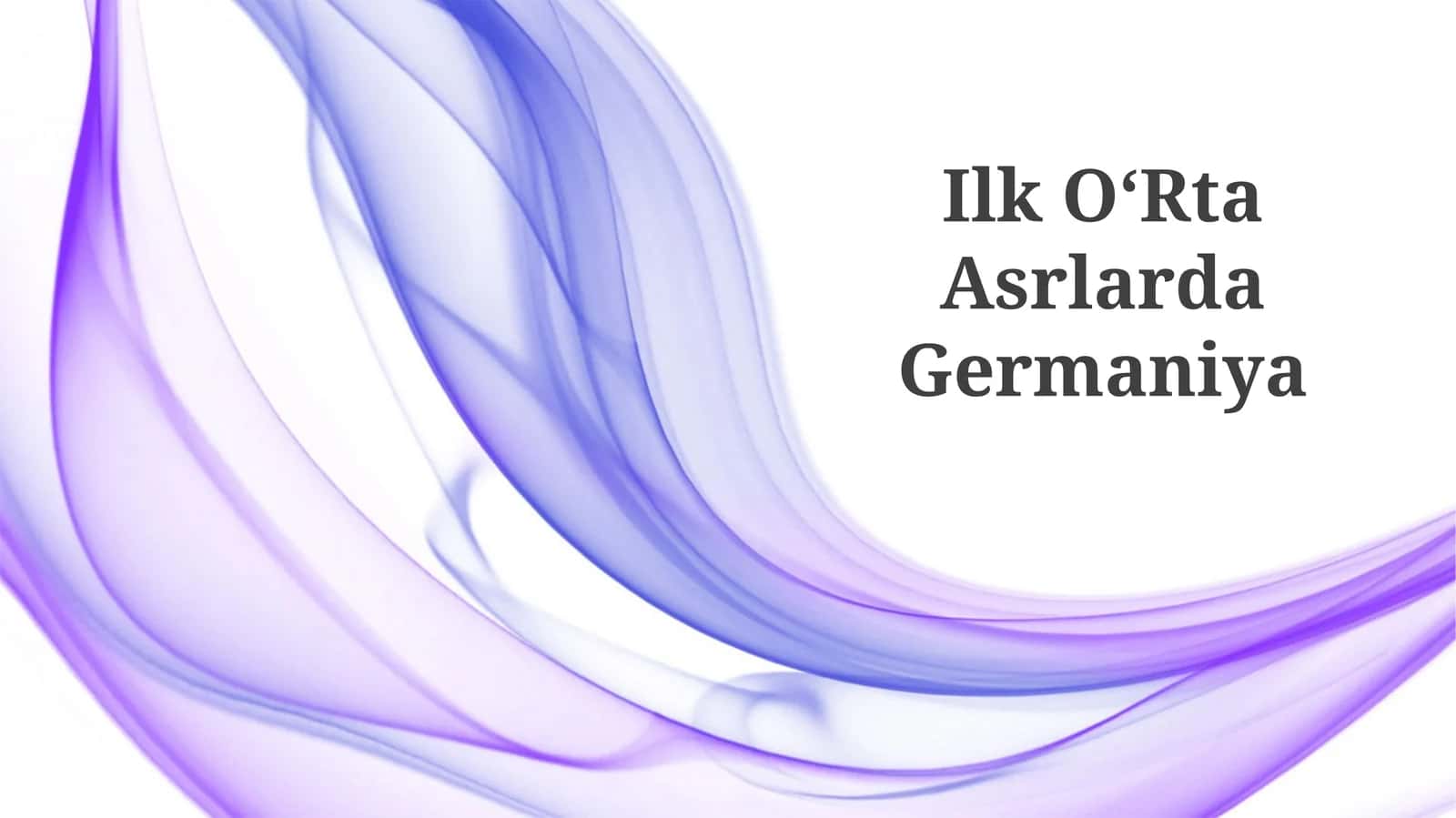 Ilk OʻRta Asrlarda Germaniya 1