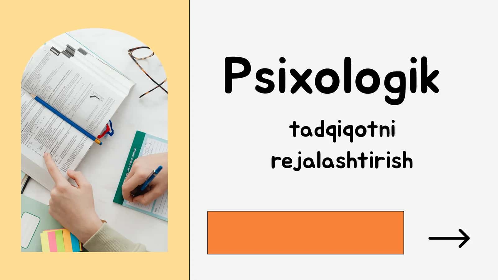 Psixologik tadqiqotni rejalashtirish 1