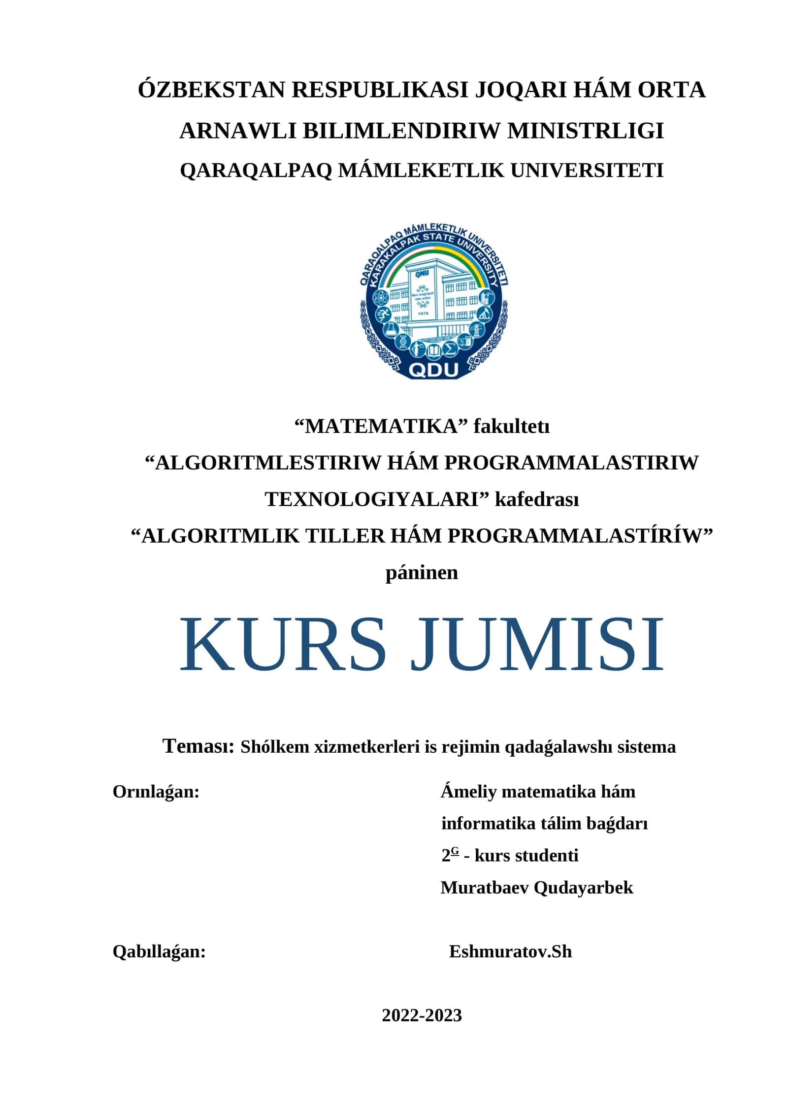 KURS JUMISI 1