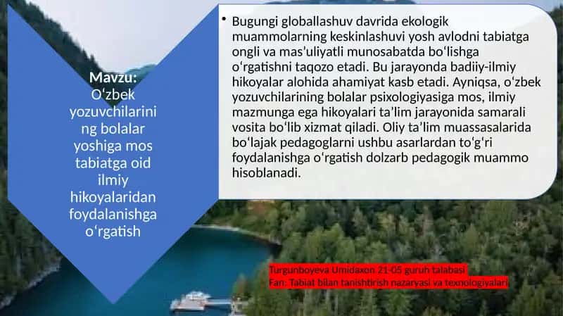 Turgunboyeva Umidaxon 21-05 guruh talabasi 1