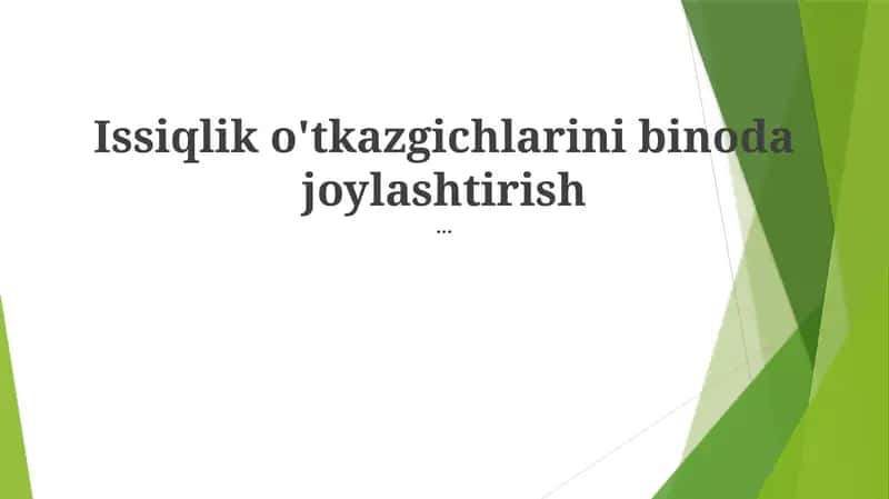 Samardorlik va Optimallashtirish 1