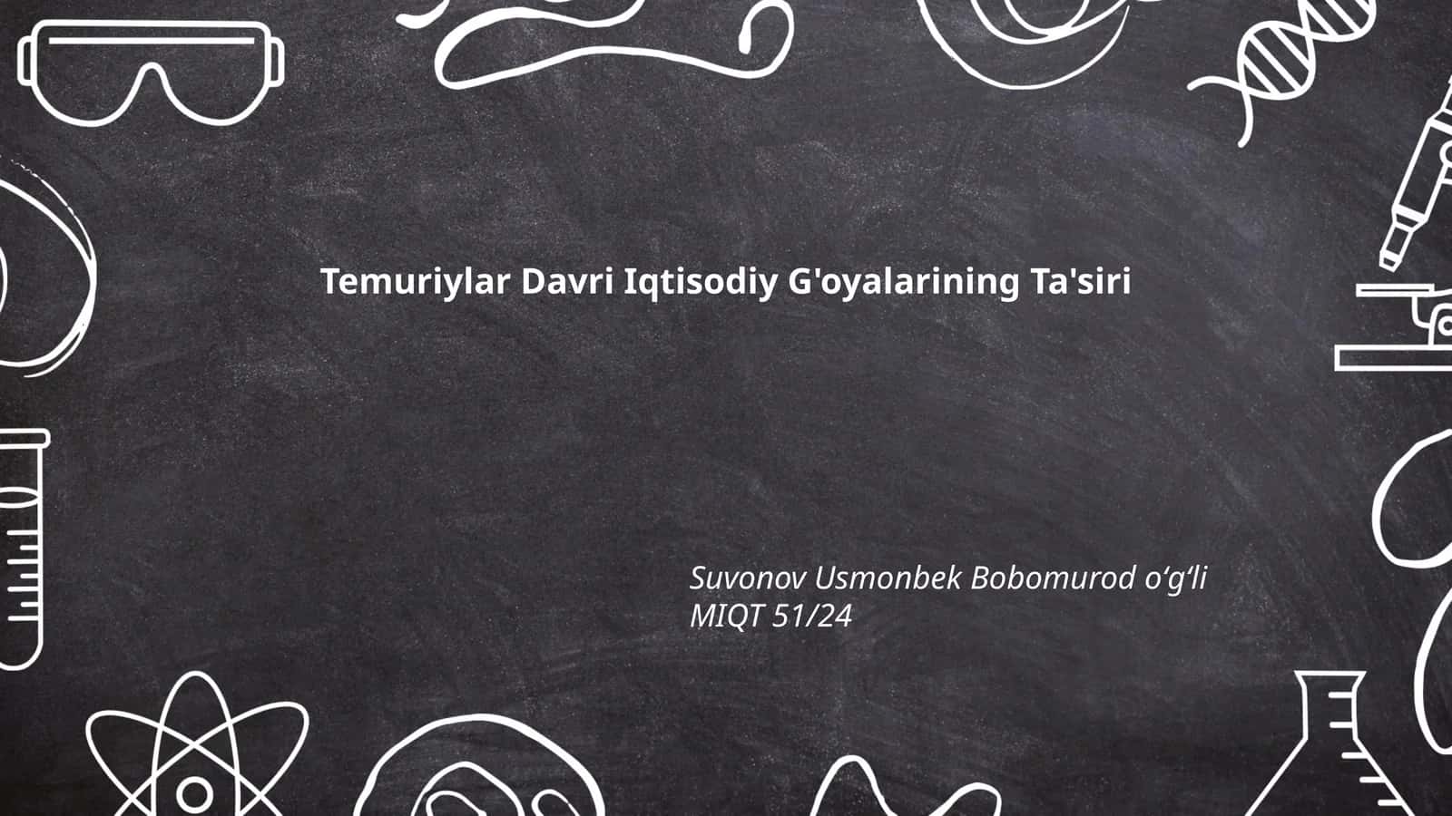 Temuriylar Davri Iqtisodiy G'oyalarining Ta'siri 1