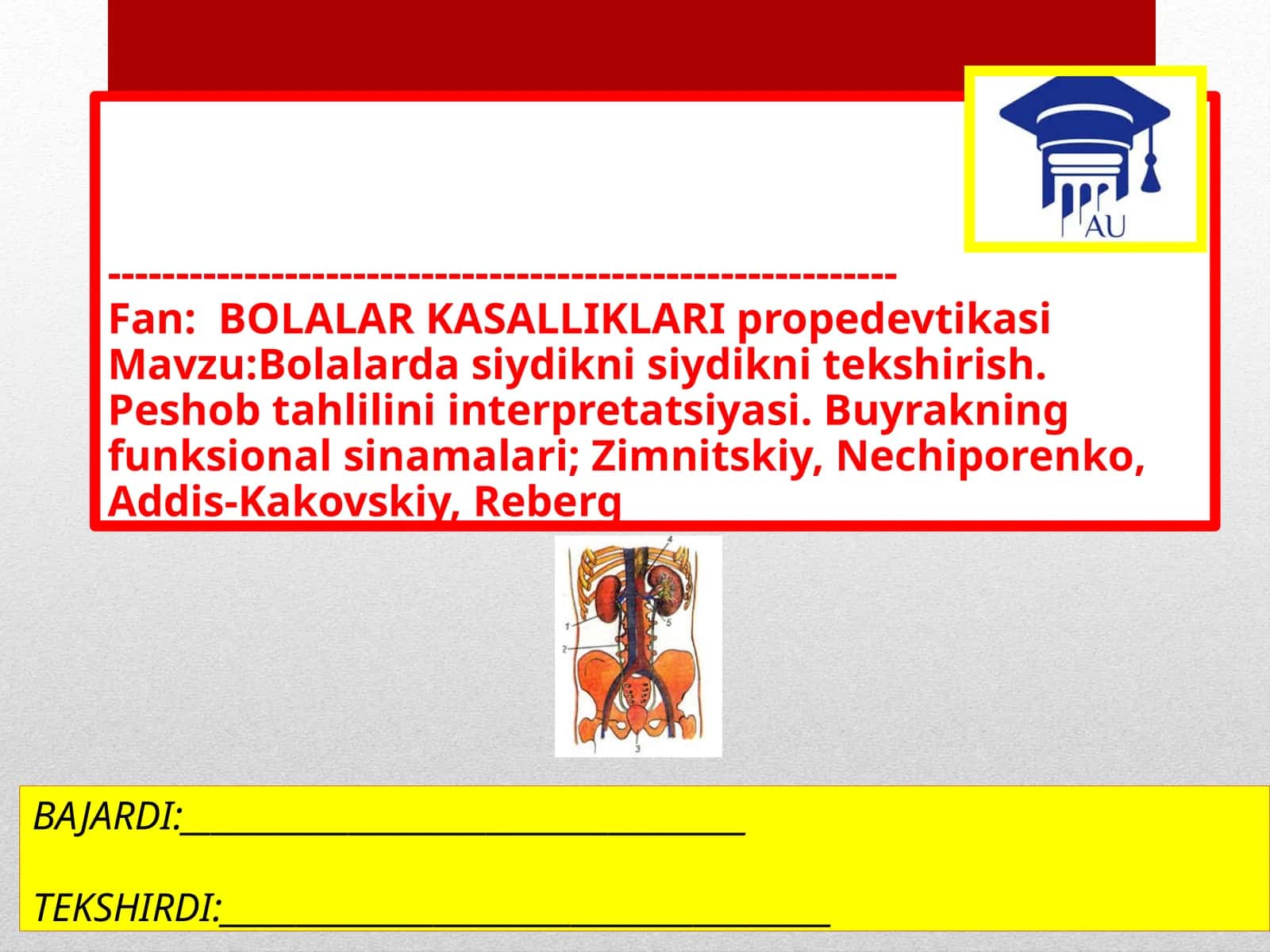BOLALAR KASALLIKLARIpropedevtikasi 1