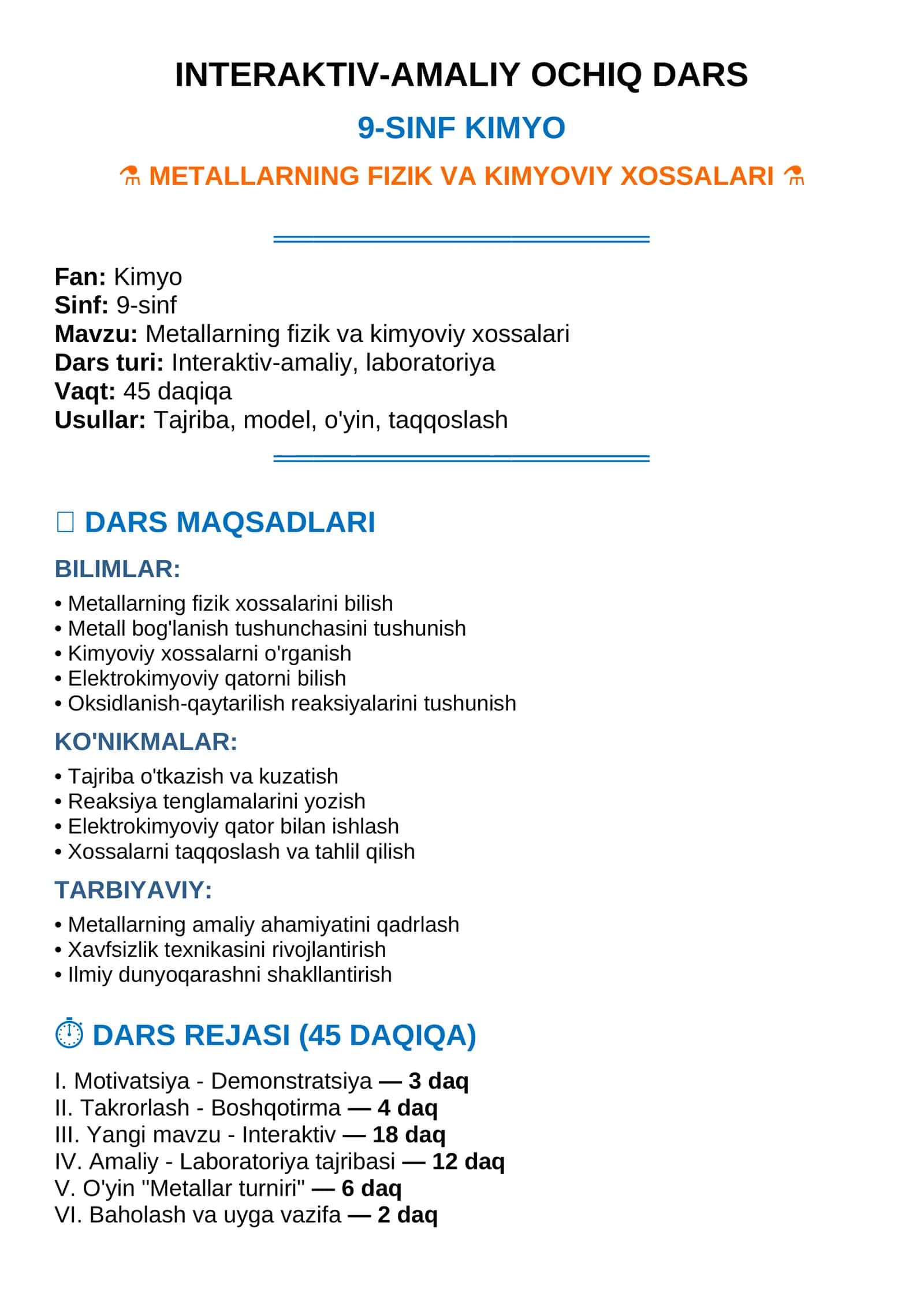 INTERAKTIV-AMALIY OCHIQ DARS 1