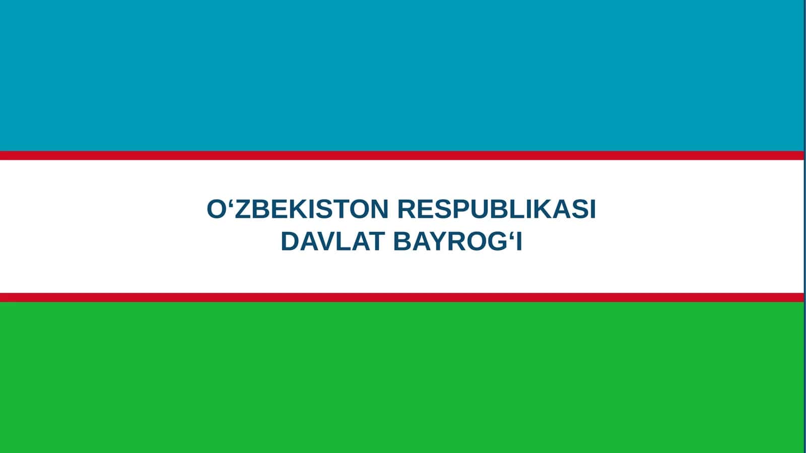 O‘zbekiston Respublikasi Davlat bayrogi 1