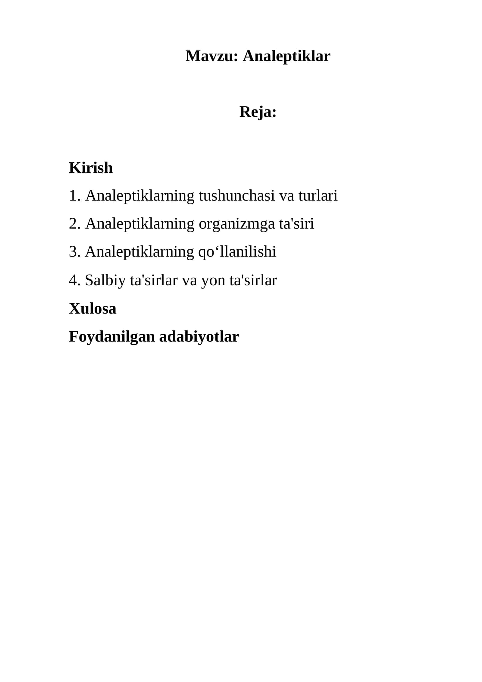Analeptiklar 1