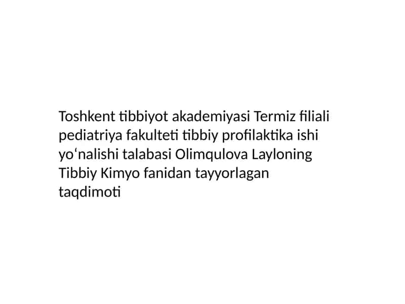 Kriminalistika va Kimyo 1