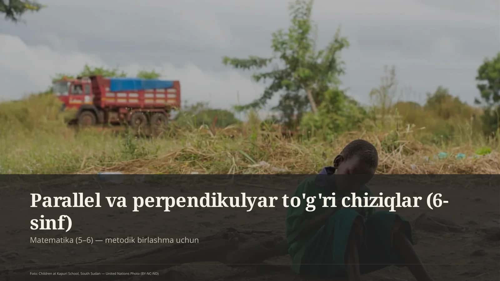 Parallel va perpendikulyar to'g'ri chiziqlar (6-sinf) 1