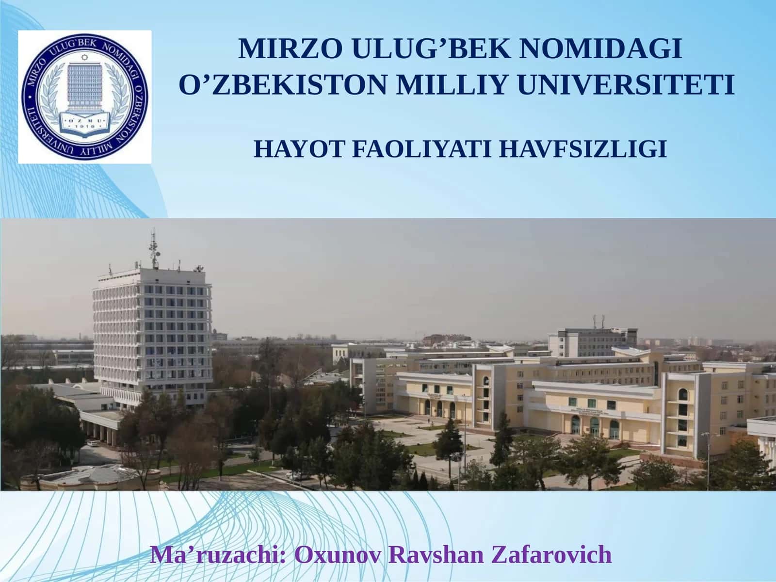 Xavflarning turlari va ularni o‘rganish tartibi 1