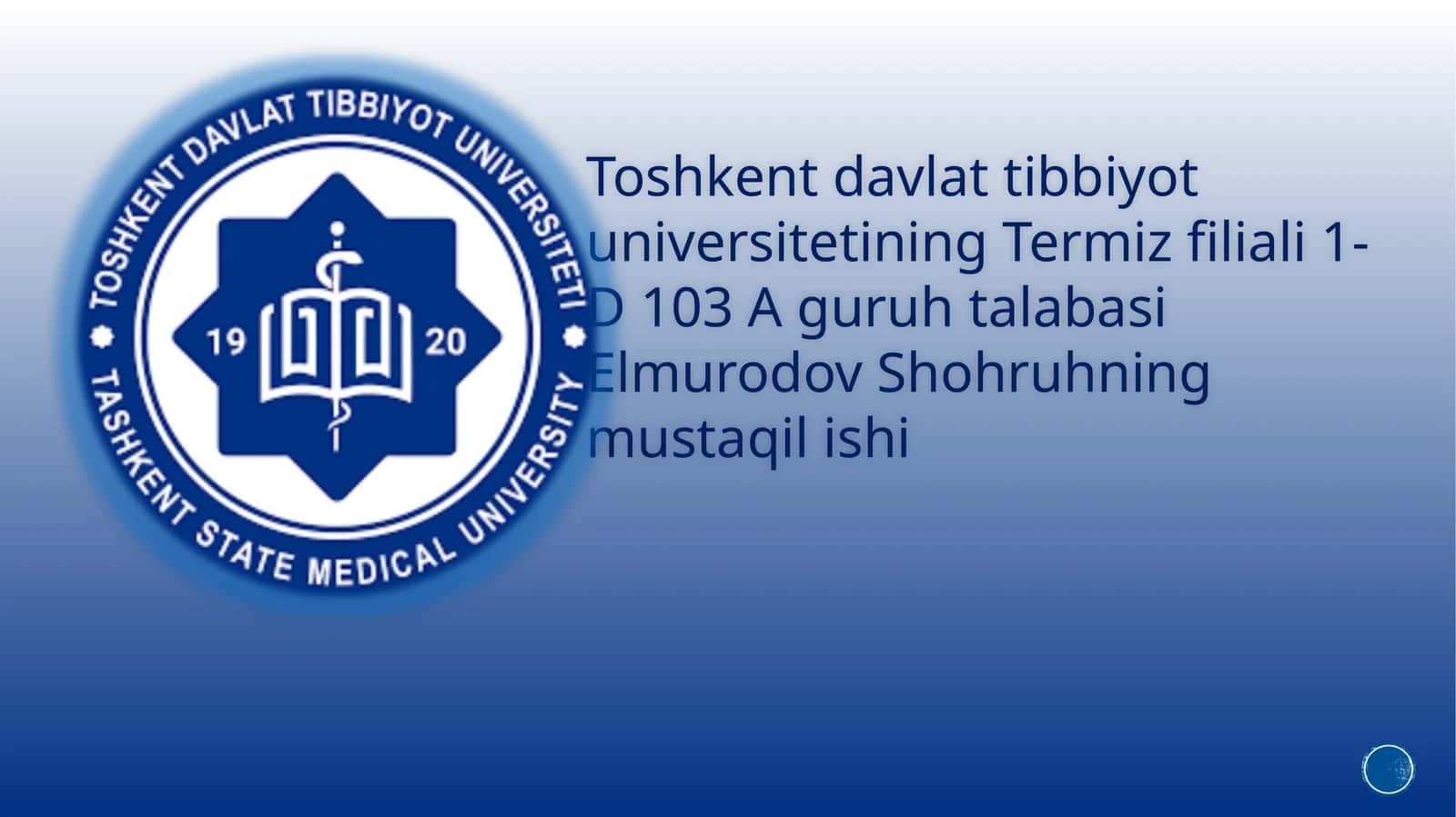 Biologik to’qimalar va qattiq jisimlarning zichligini aniqlash 1
