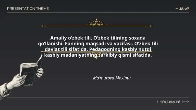 Amaliy o‘zbek tili 1