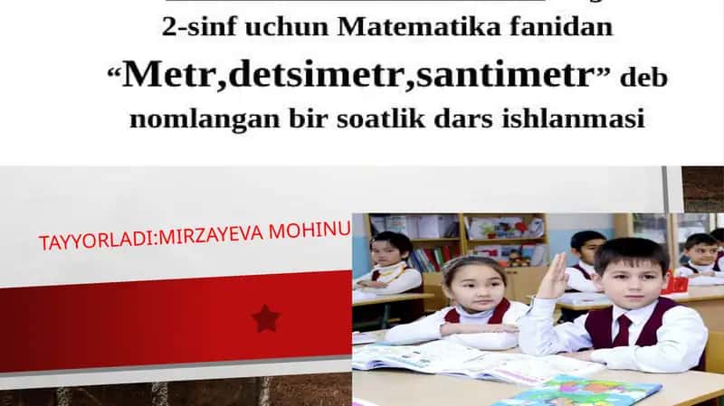 TayyorladI: Mirzayeva Mohinur 1