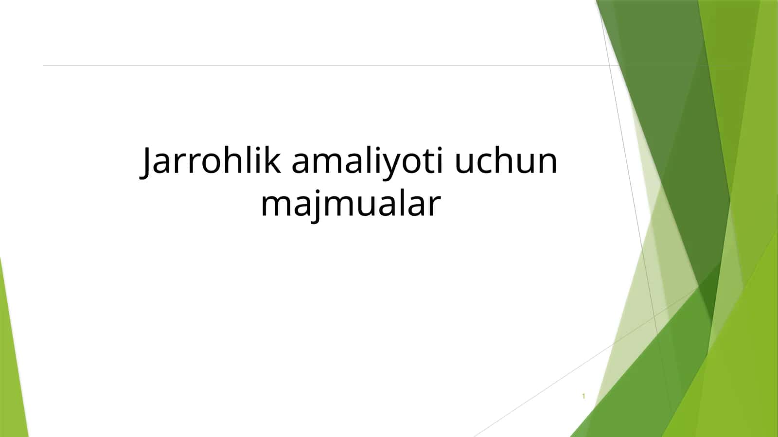 Jarrohlik asboblarining funksional guruhlari 1