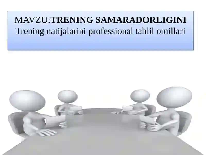 TRENING SAMARADORLIGINI Tahlil