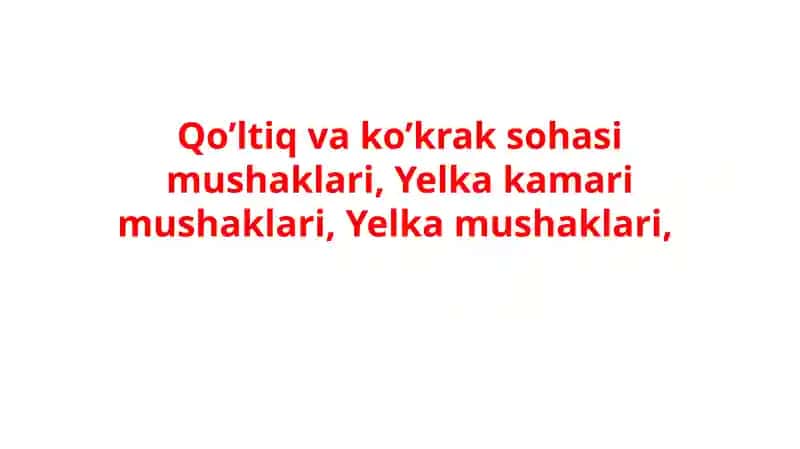 Qo’ltiq va ko’krak sohasi mashaklari 1