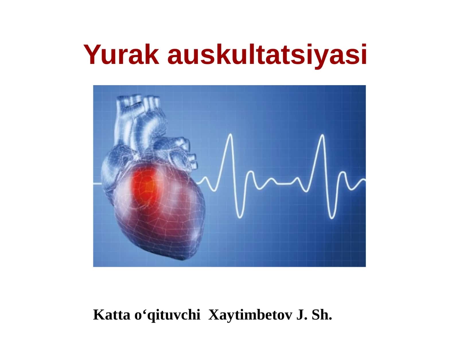 Yurak auskultatsiyasi 1