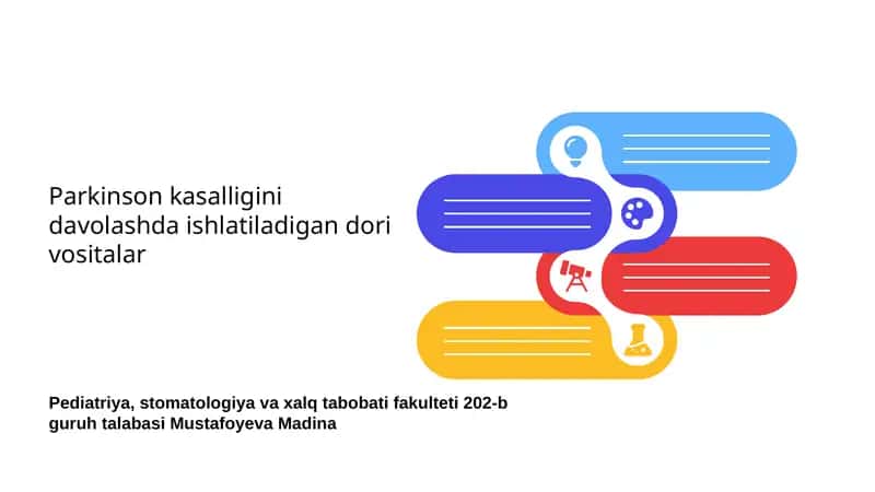 Parkinson kasalligini davolashda ishlatiladigan dori vositalar 1