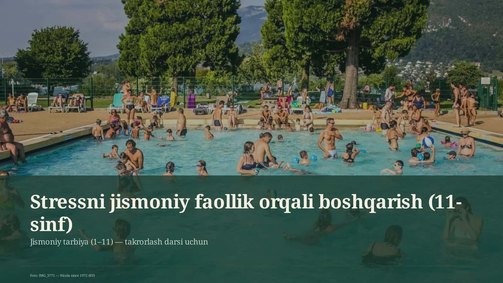 Stressni jismoniy faollik orqali boshqarish (11-sinf) 1