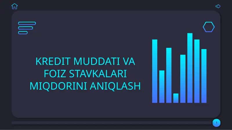 KREDIT MUDDATI VA FOIZ STAVKALARI MIQDORINI ANIQLASH 1