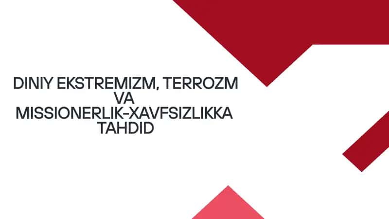 O‘ZBEKISTONDA DINSOHASIDAGI ILMIYASOSLANGAN SIYOSAT 1