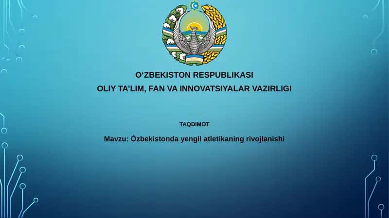 O'zbekistonda atletikaning rivojlanishi 1