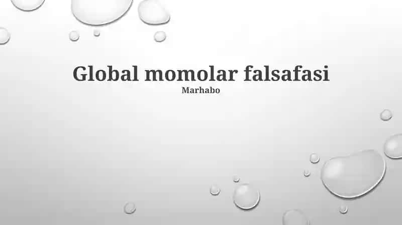 Global Molar Falsafasi