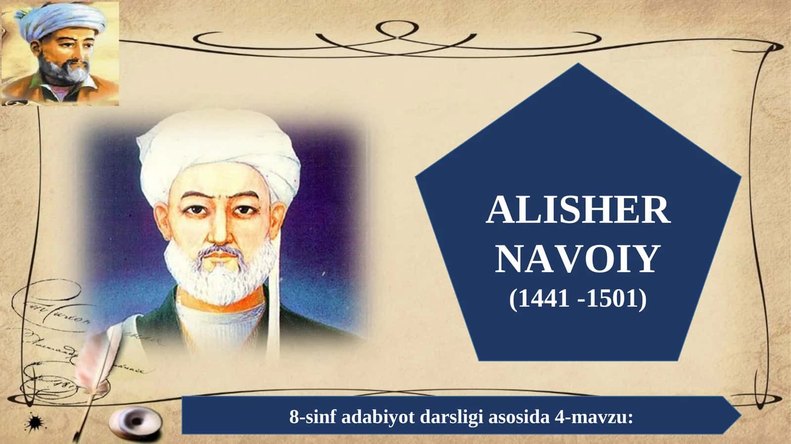 4-mavzu: ALISHER NAVOIY (1441 - 1501) 1