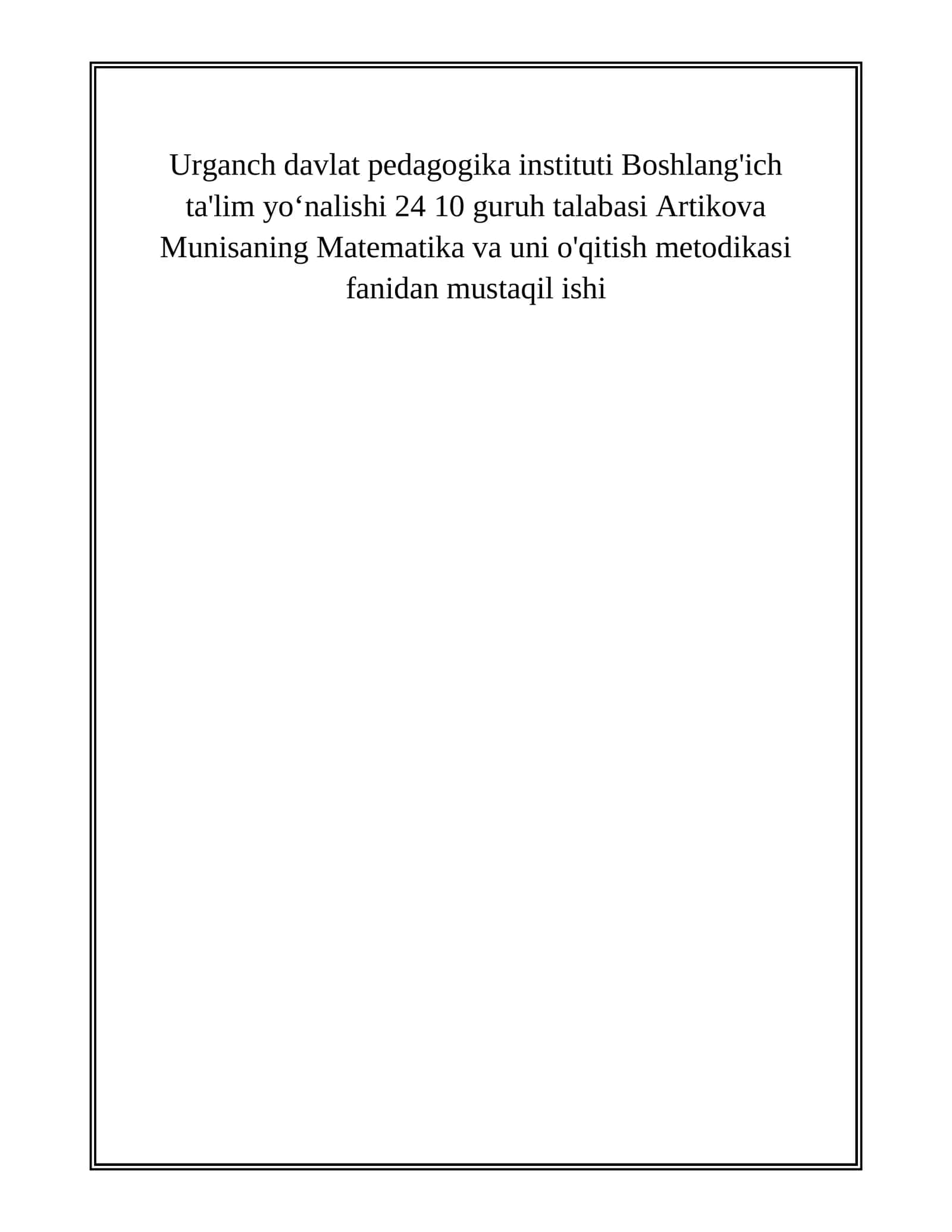 BURCHAKLAR VA ULARNING TURLARI. FIGURALARNI FARQLAY OLISH, QISMLARGA BO'LISH, QISMLARDAN FIGURALAR HOSIL QILISH 1