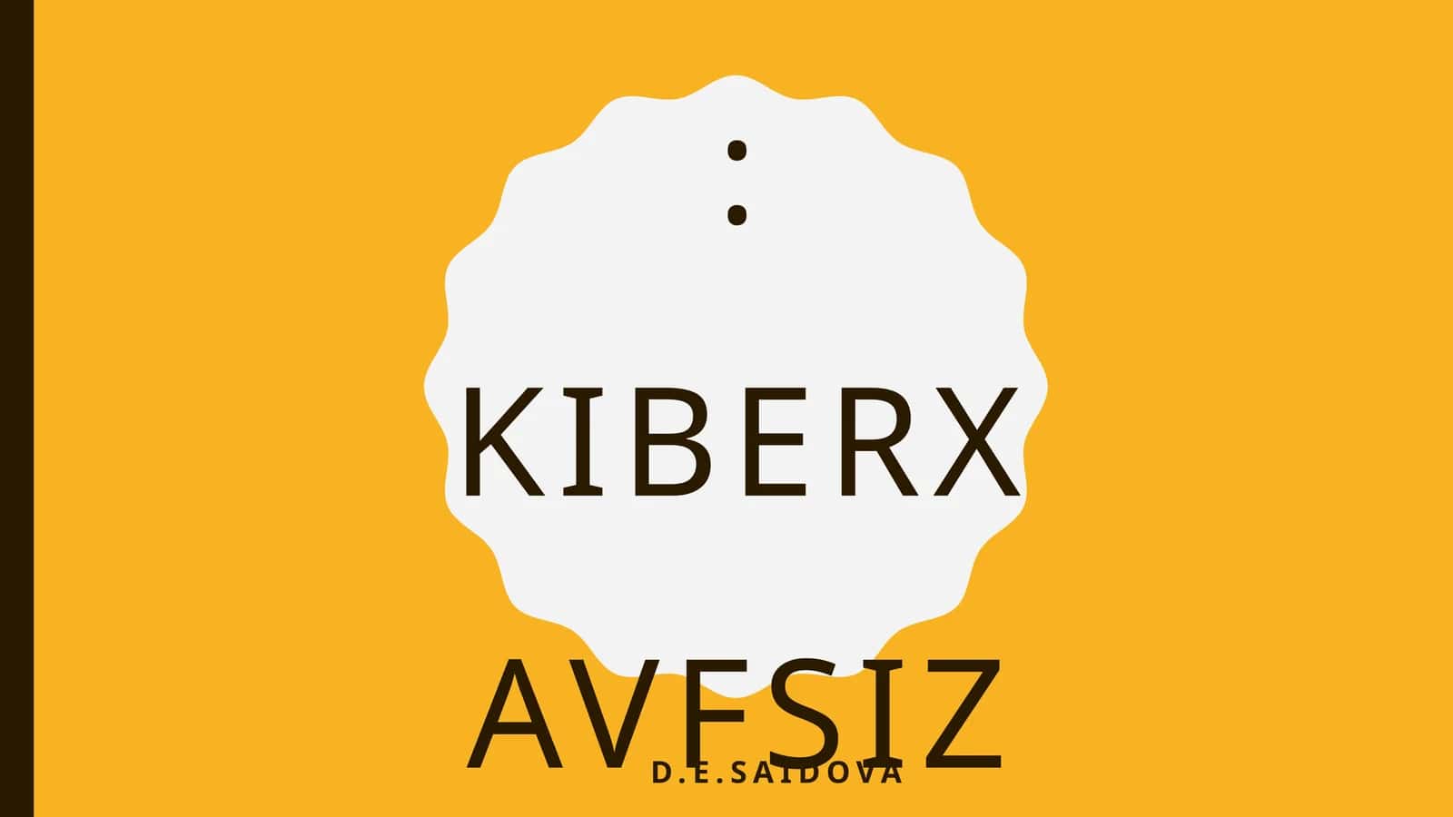 Kiberxavfsizlikka kirish 1
